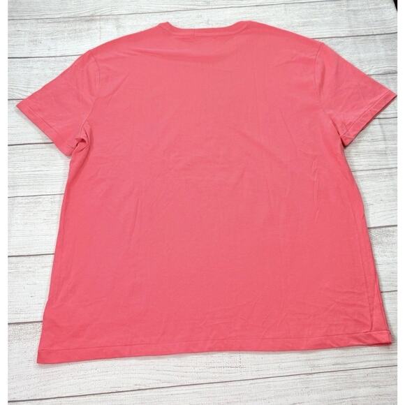 POLO RALPH LAUREN Men's Big Triple Pony Jersey Crewneck T-Shirt Coral Size M - Picture 8 of 8